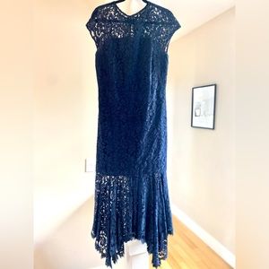 Banana Republic Women’s Size 10 Navy Blue Lace Formal Dress